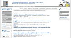 Desktop Screenshot of geosci-instrum-method-data-syst.net